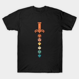 Retro Funk Polyhedral D20 Dice Tabletop RPG T-Shirt